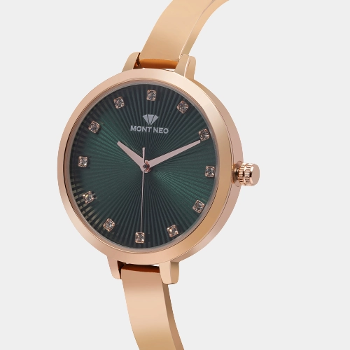 Vibrant Green Analog Women Stainless Steel Watch 9004T-M3314