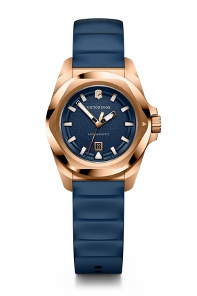 Victorinox I.N.O.X 32mm Rose Gold Blue Dial and band Watch 242035