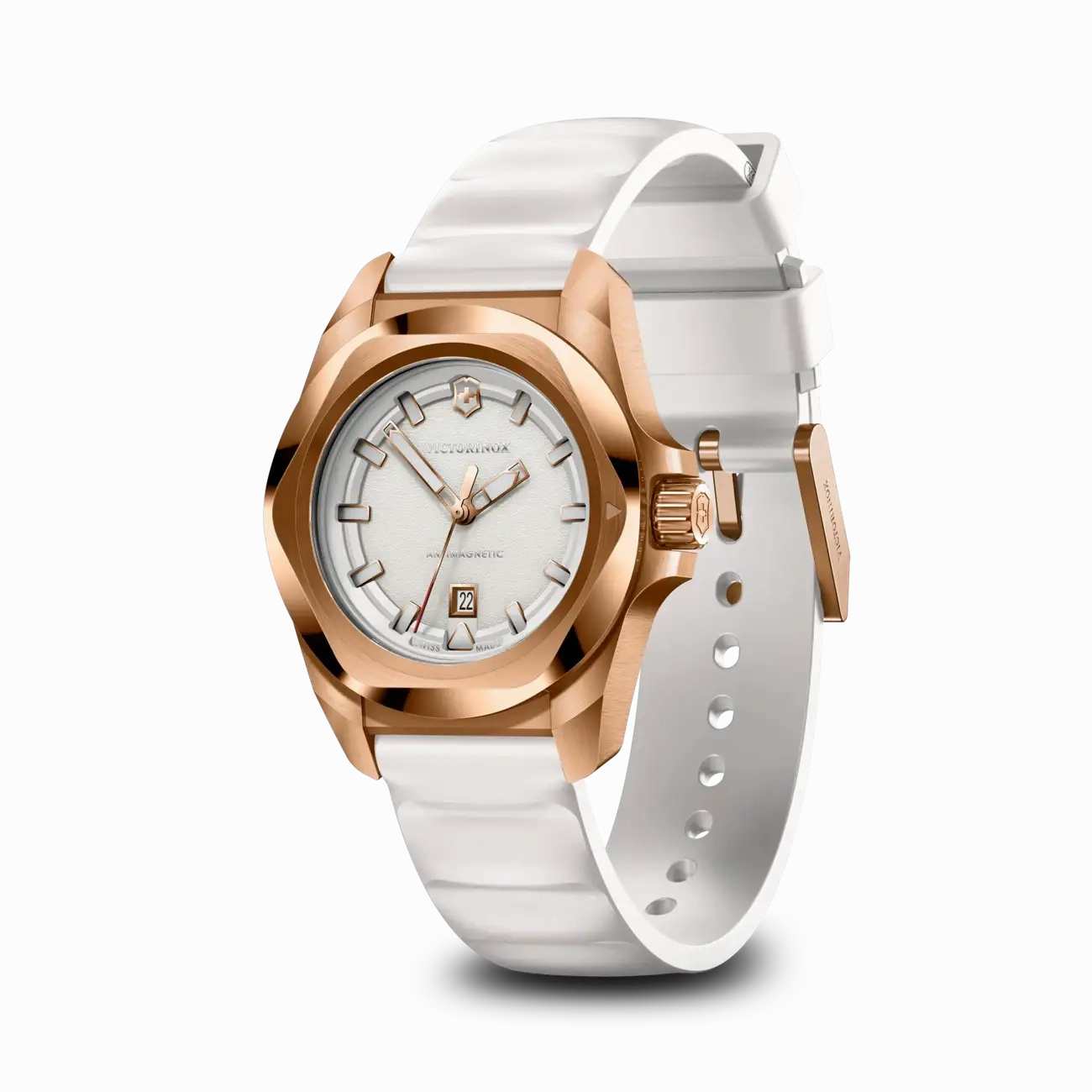 Victorinox I.N.O.X 32mm Rose Gold White Dial and band Watch 242037