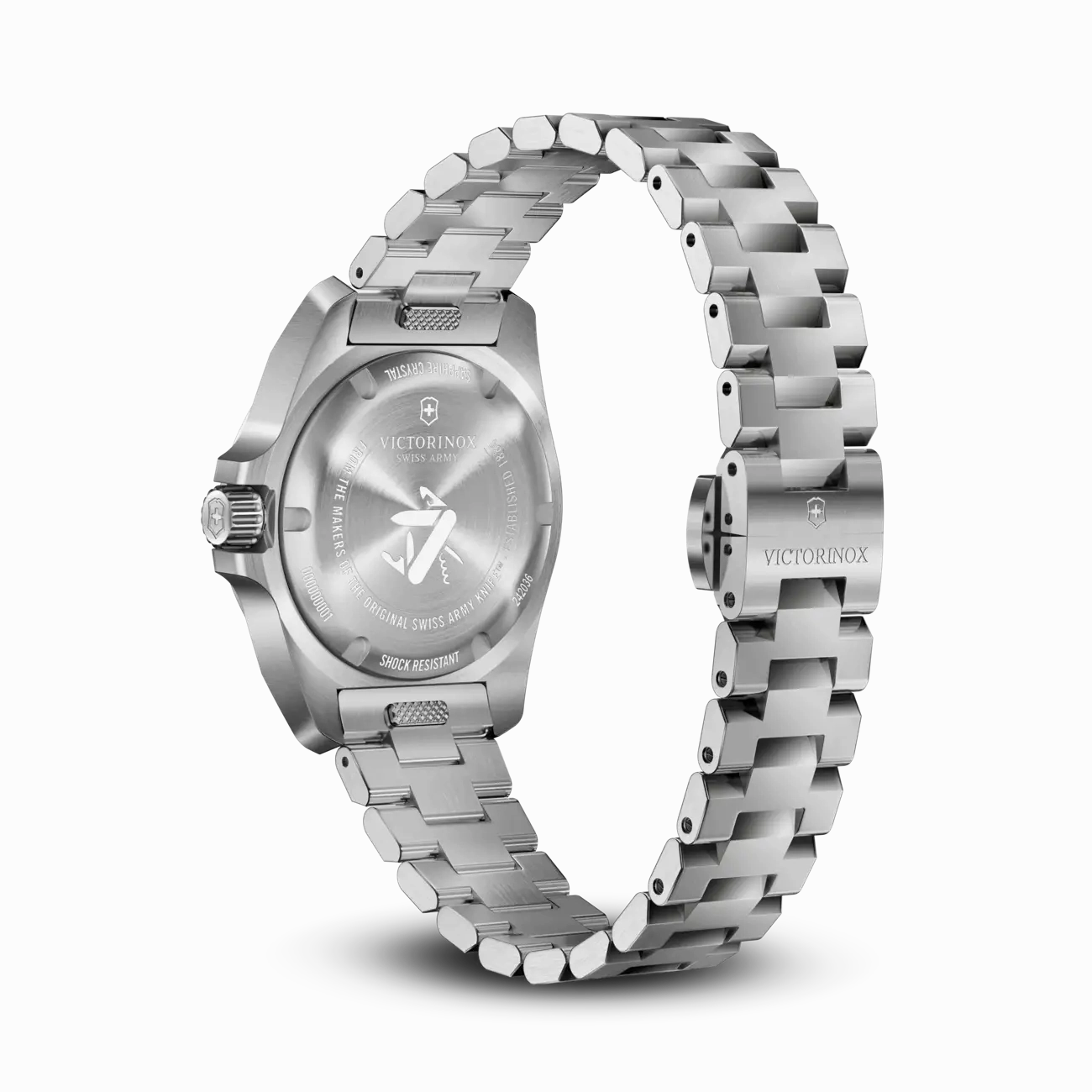 Victorinox I.N.O.X 32mm Stainless Steel Black Dial Watch 242036