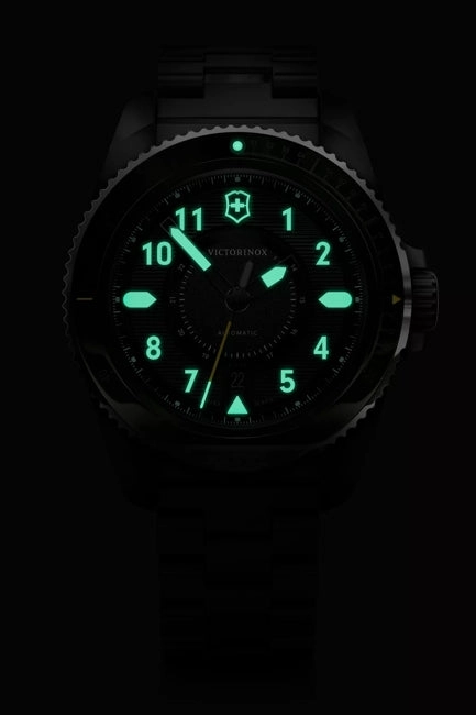 Victorinox Journey 1884 43mm Silver Stainless Steel Green Dial Watch 242015