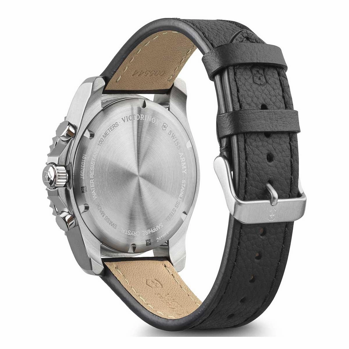 Victorinox Swiss Army Men's Chronograph Watch - Maverick Black Dial Strap | 241864