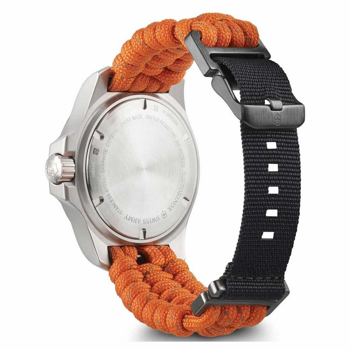 Victorinox Swiss Army Men's Quartz Watch - I.N.O.X. Professional Diver Orange Strap | 241845