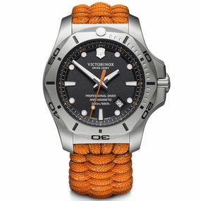 Victorinox Swiss Army Men's Quartz Watch - I.N.O.X. Professional Diver Orange Strap | 241845