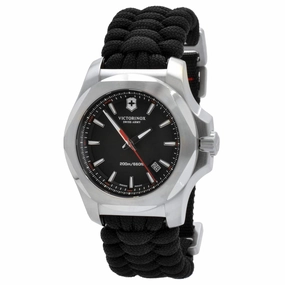 Victorinox Swiss Army Men's Watch - I.N.O.X. Quartz Black Dial Strap Dive | 241726