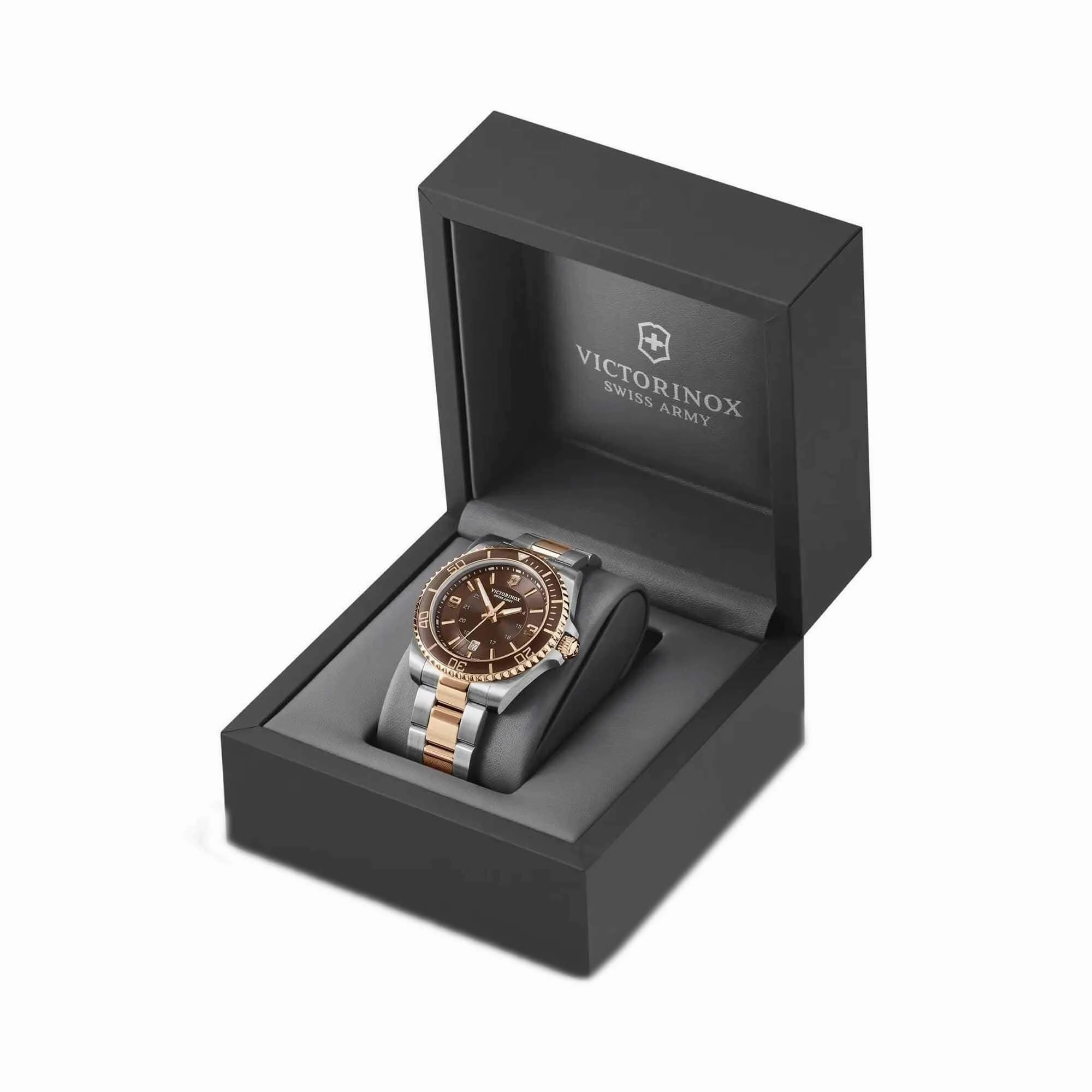 Victorinox Swiss Army Men's Watch - Maverick Large Brown Dial Bracelet | 241951