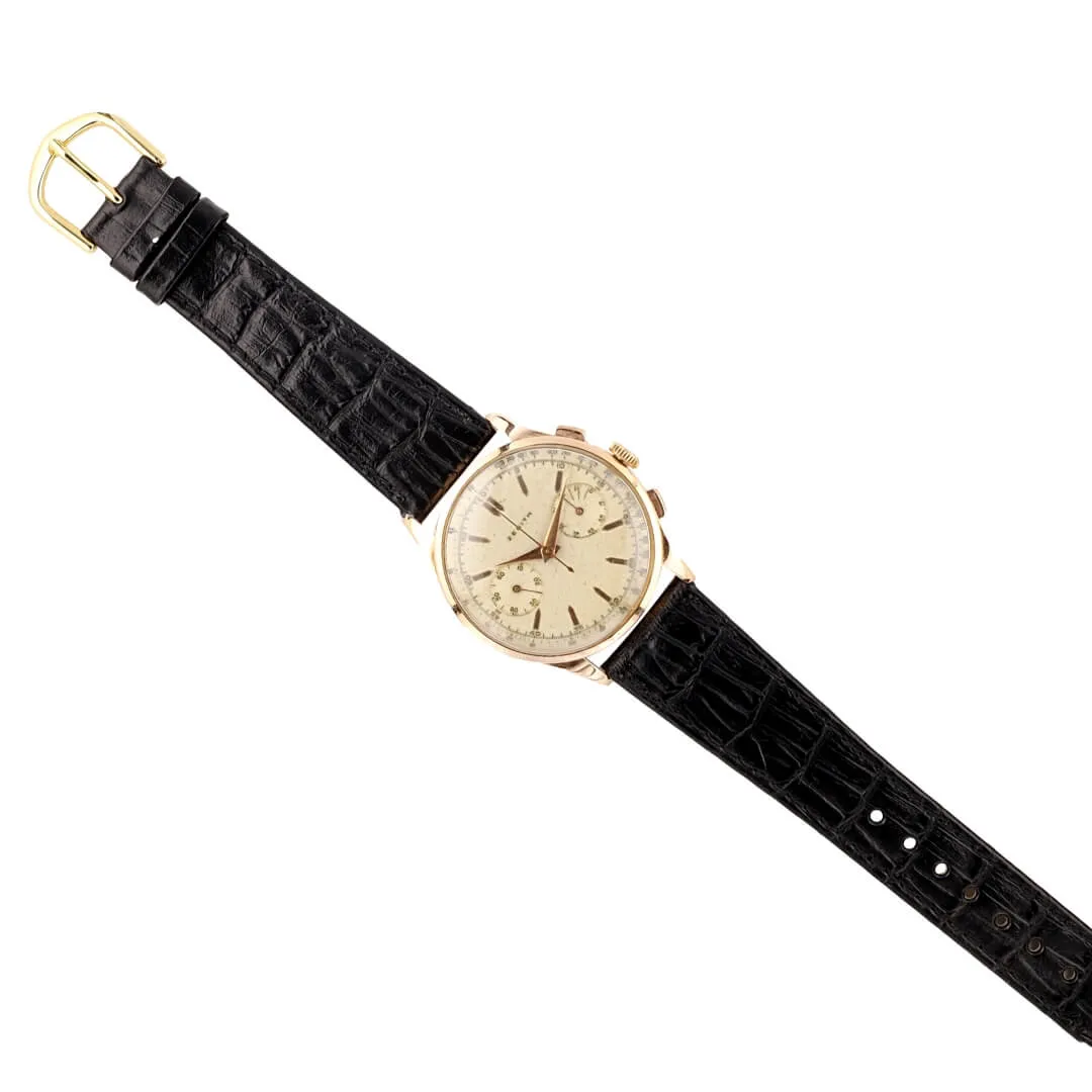 Vintage Zenith Chronograph  18k Rose Gold, Zenith Caliber 156 (Circa 1950s)