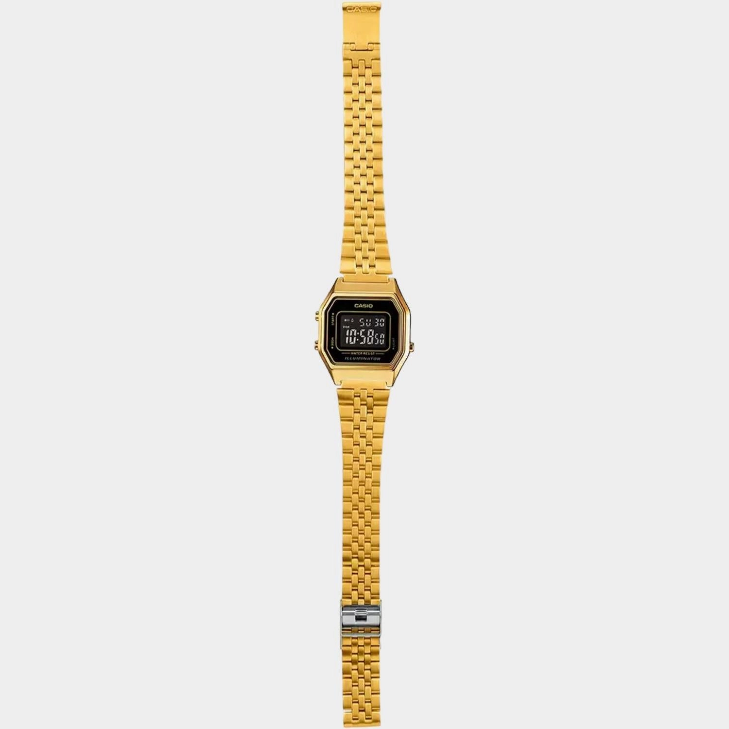 Vintage Women's Gold Digital Stainless Steel Watch D205 - LA680WGA-1BDF