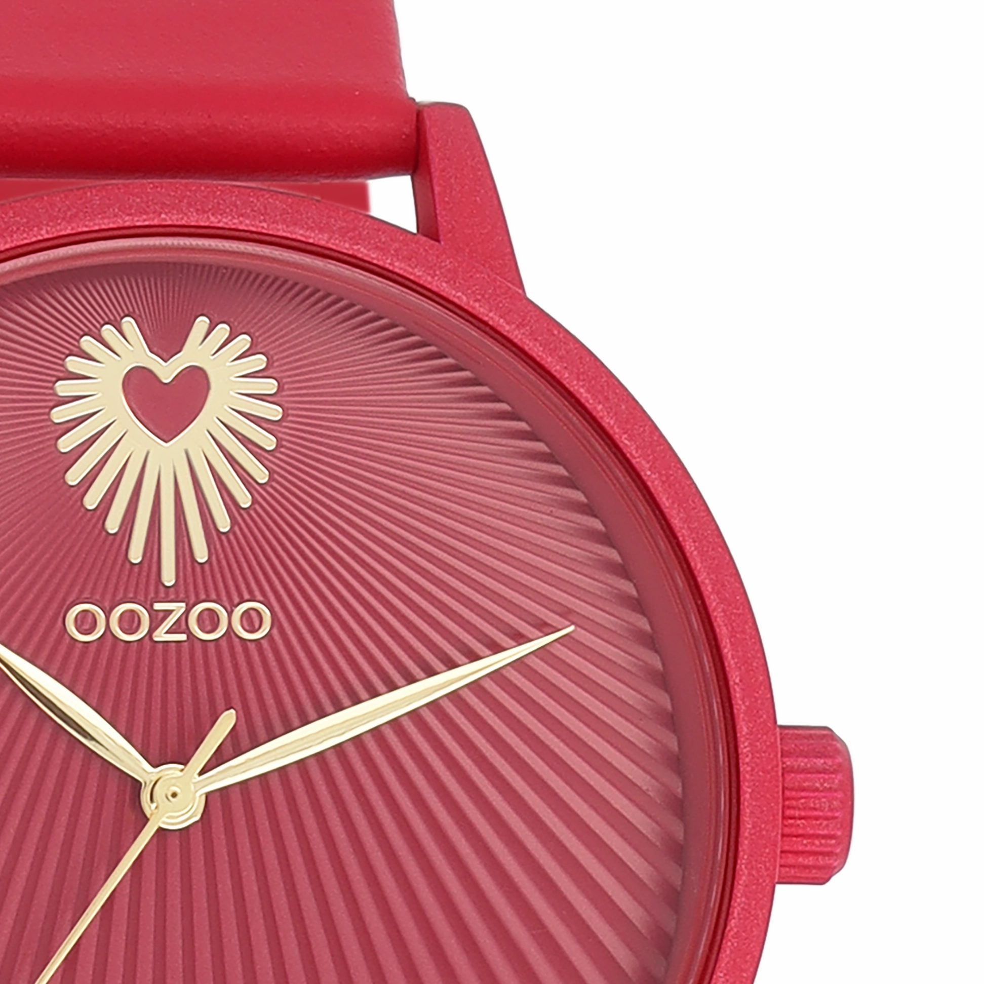 Viva magenta OOZOO watch with leather strap - C11247