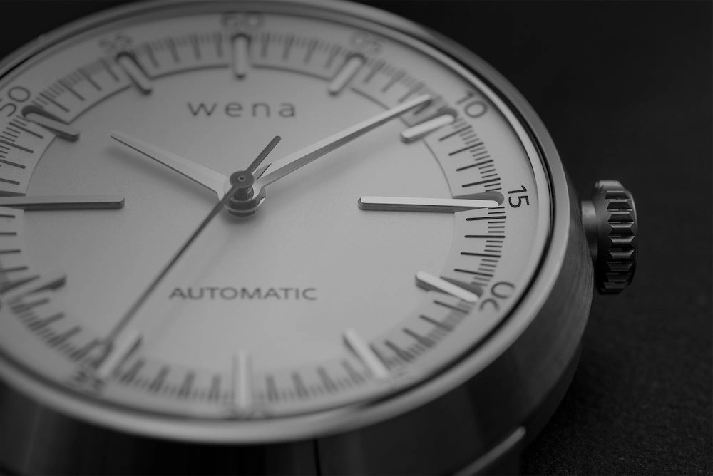 Wena Watch Wrist Pro With White Mechanical Three Hands Face