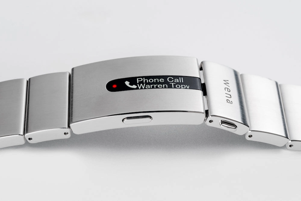 Wena Watch Wrist Pro With White Mechanical Three Hands Face