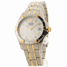 Wenger 79093 Women's Military Elite Silver Dial Two Tone Steel Watch