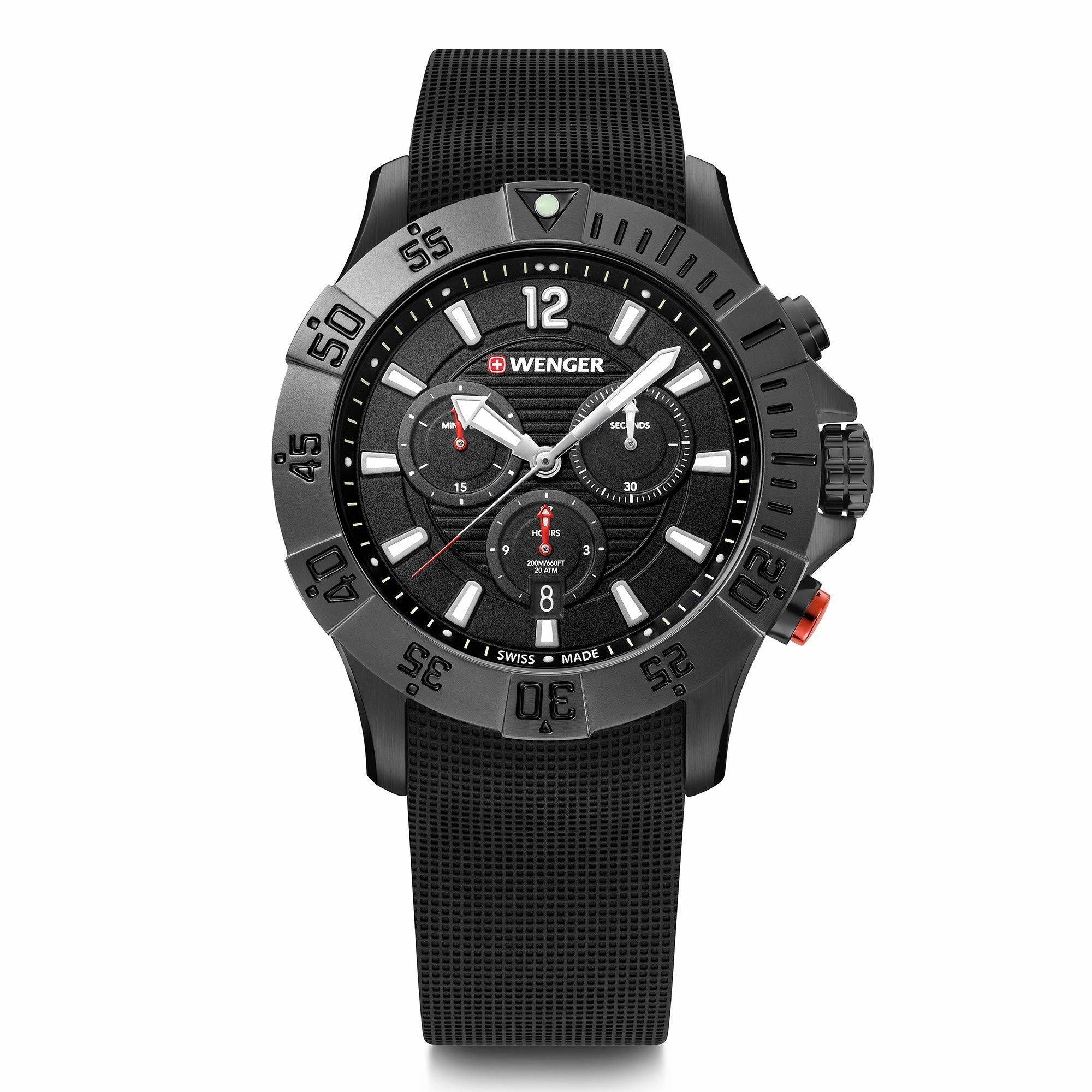Wenger Seaforce Chrono Black Dial Watch 01.0643.120