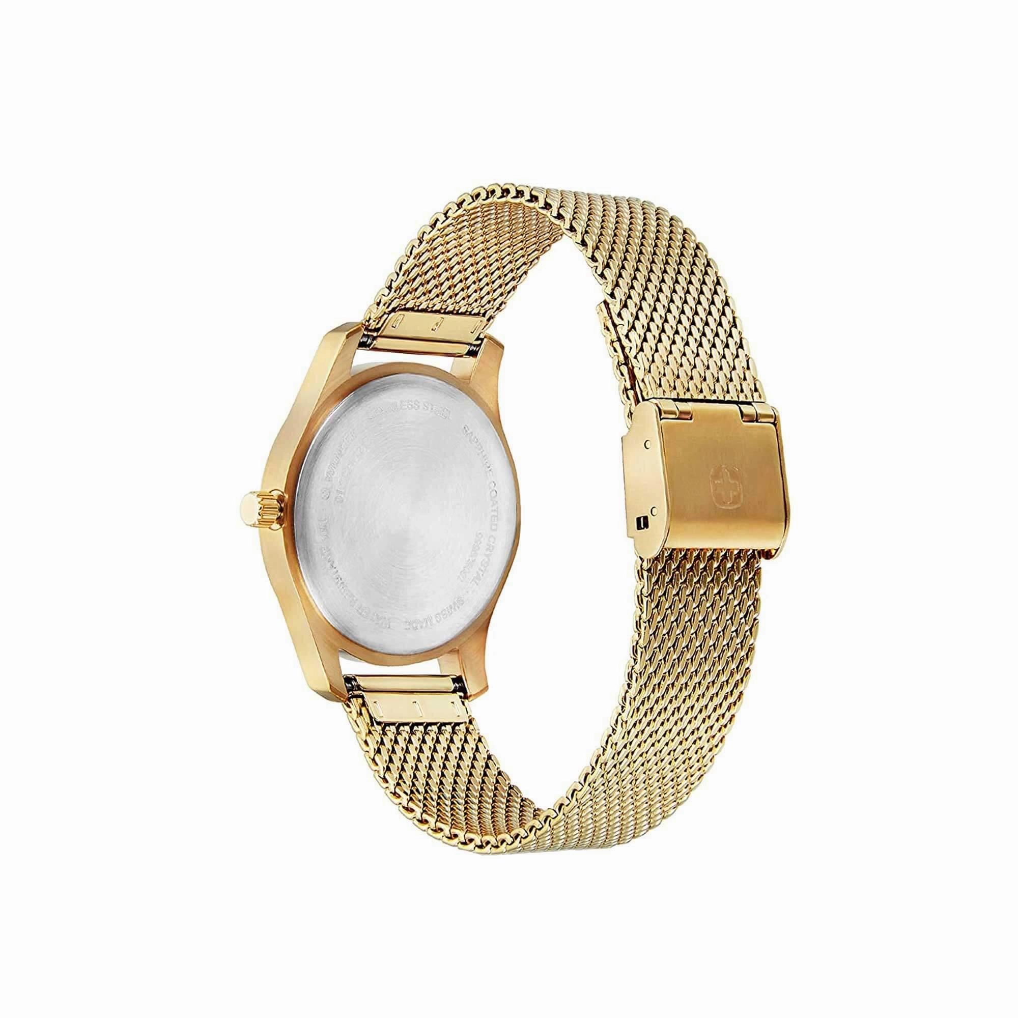 Wenger Women's Watch - City Very Lady Analog Green Dial Mesh Bracelet | 01.1421.121