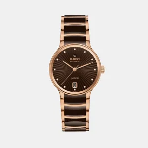 Women Automatic Brown Dial Analog Ceramic Watch R30037732
