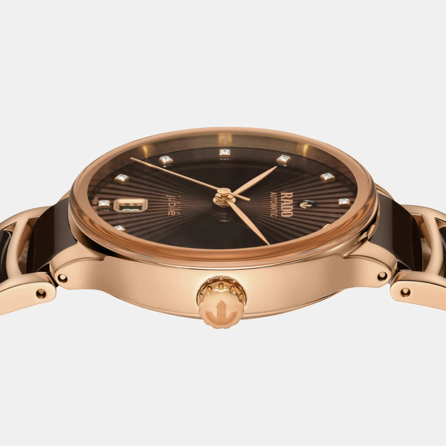 Women Automatic Brown Dial Analog Ceramic Watch R30037732