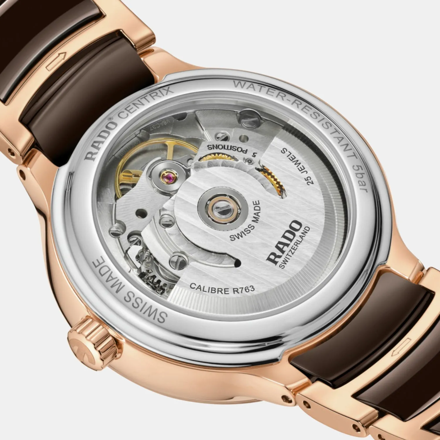 Women Automatic Brown Dial Analog Ceramic Watch R30037732