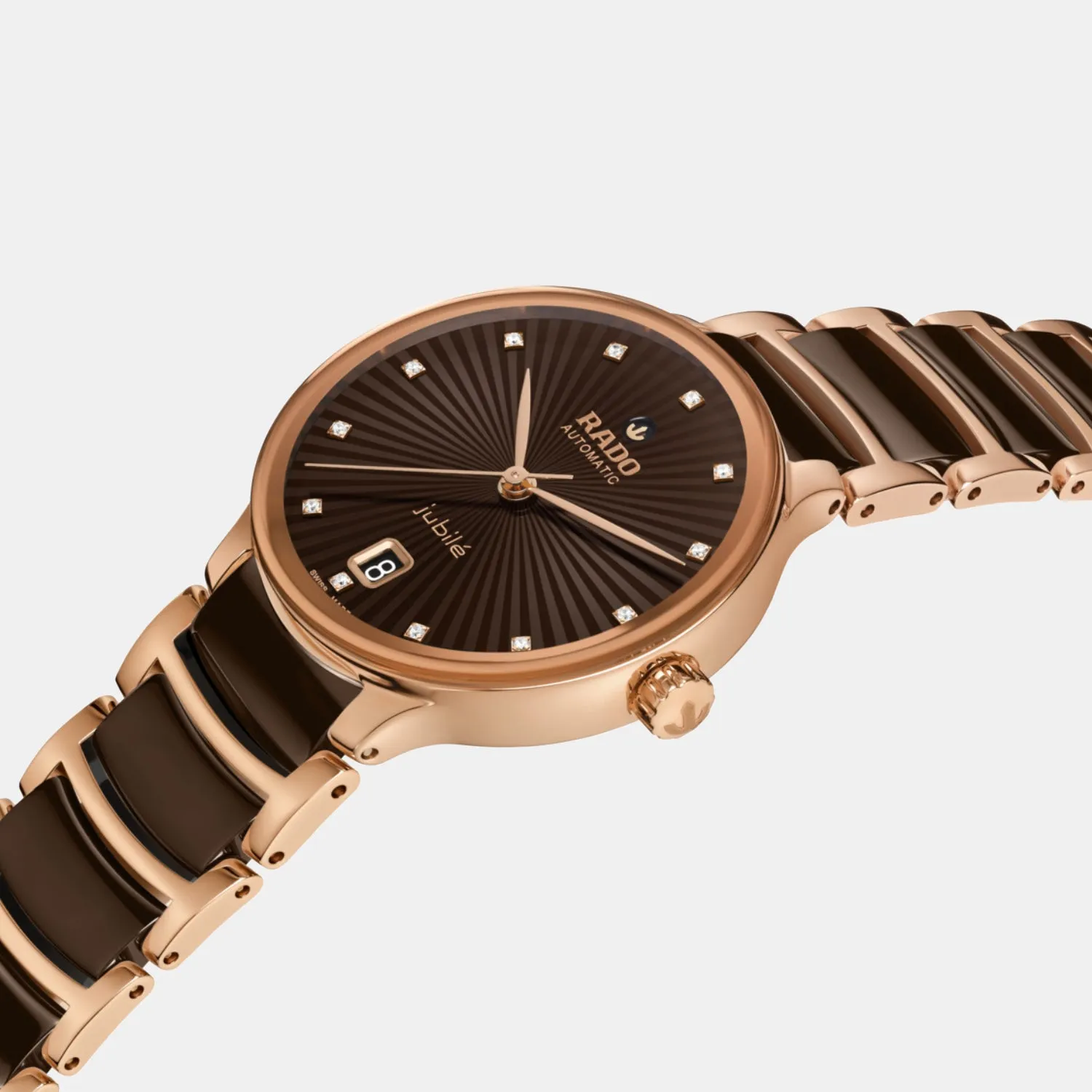 Women Automatic Brown Dial Analog Ceramic Watch R30037732