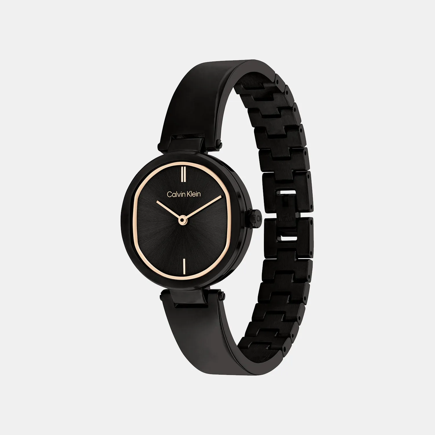 Women Black Analog Stainless Steel Watch 25200310