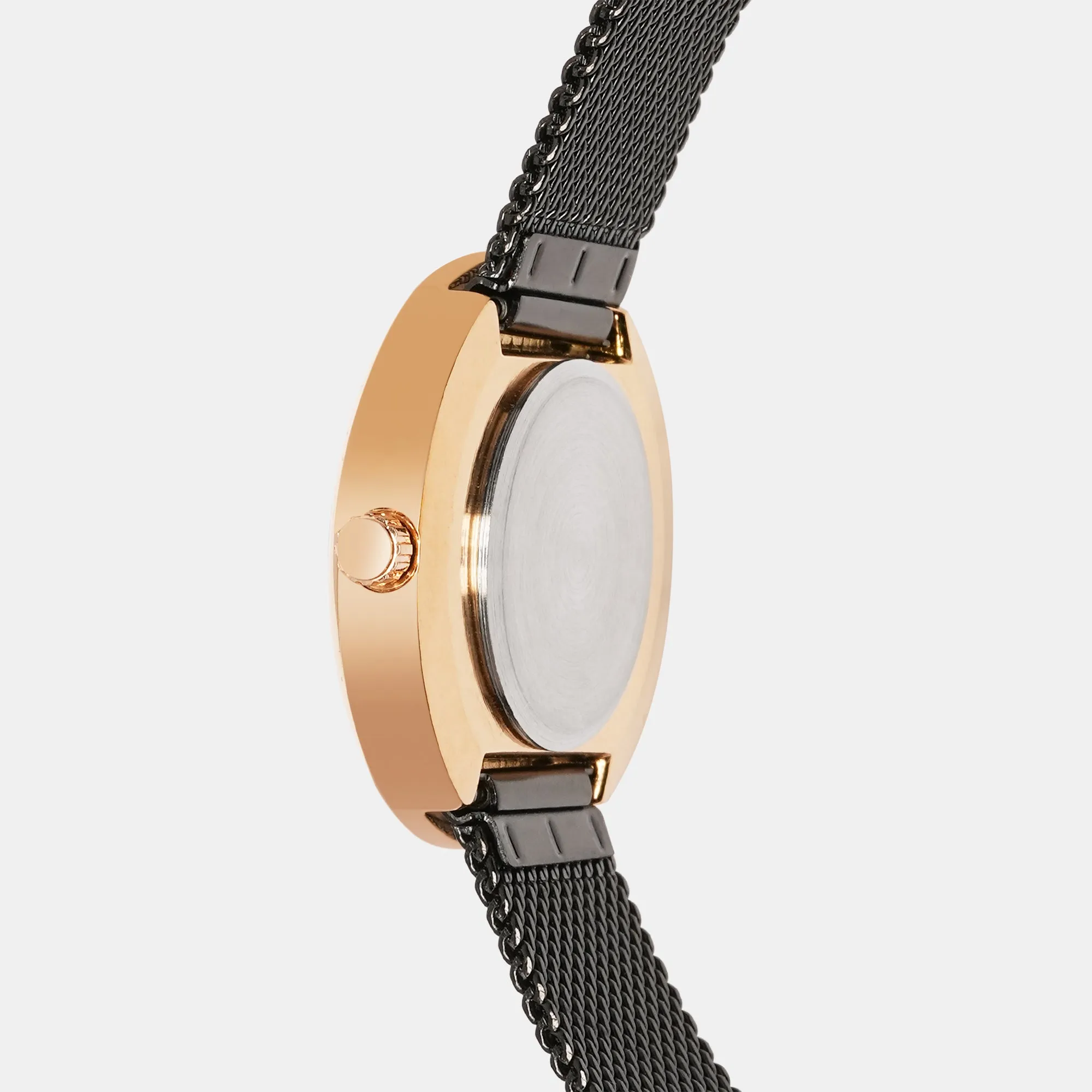 Women Black Analog Stainless Steel Watch 9002T-B3304