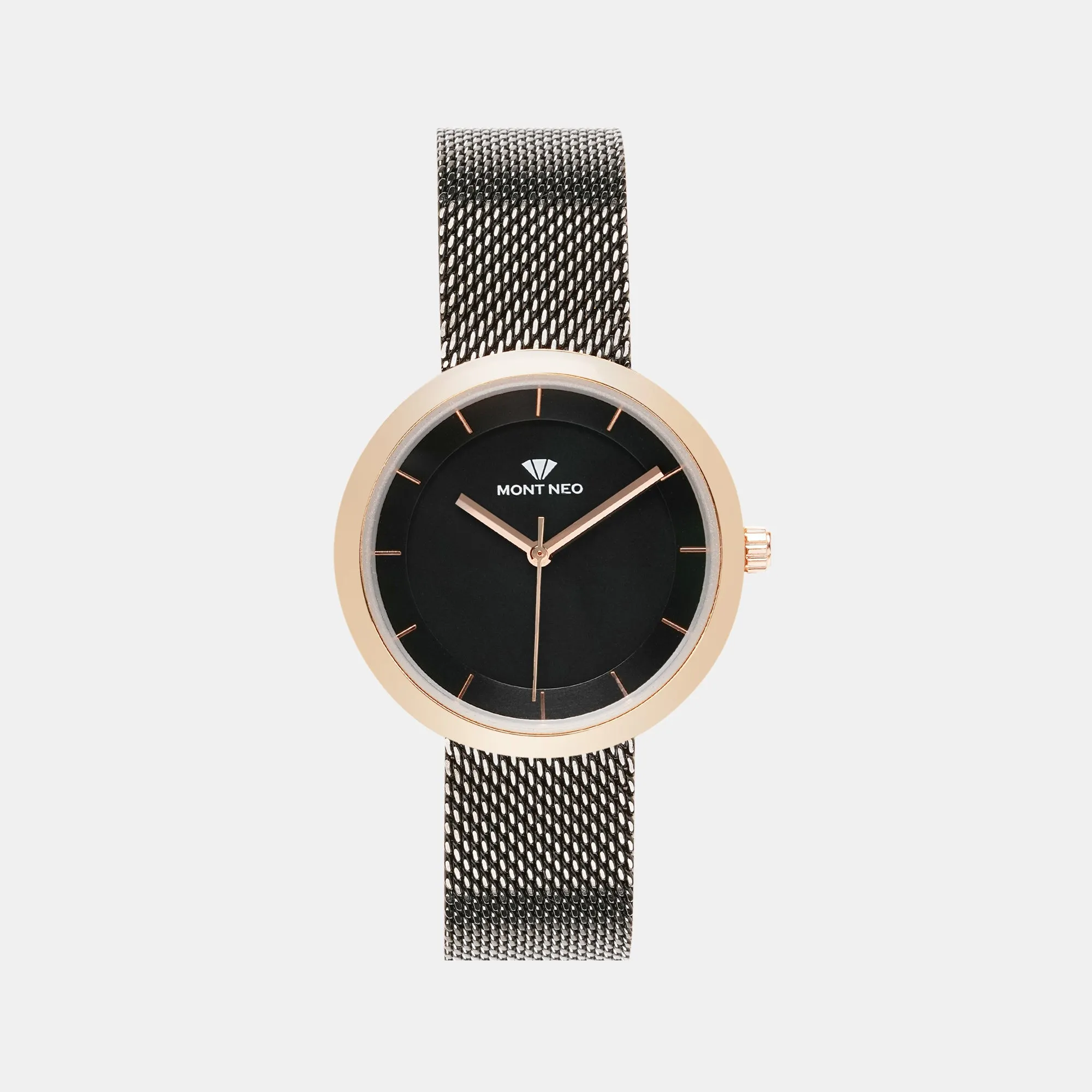 Women Black Analog Stainless Steel Watch 9002T-B3304