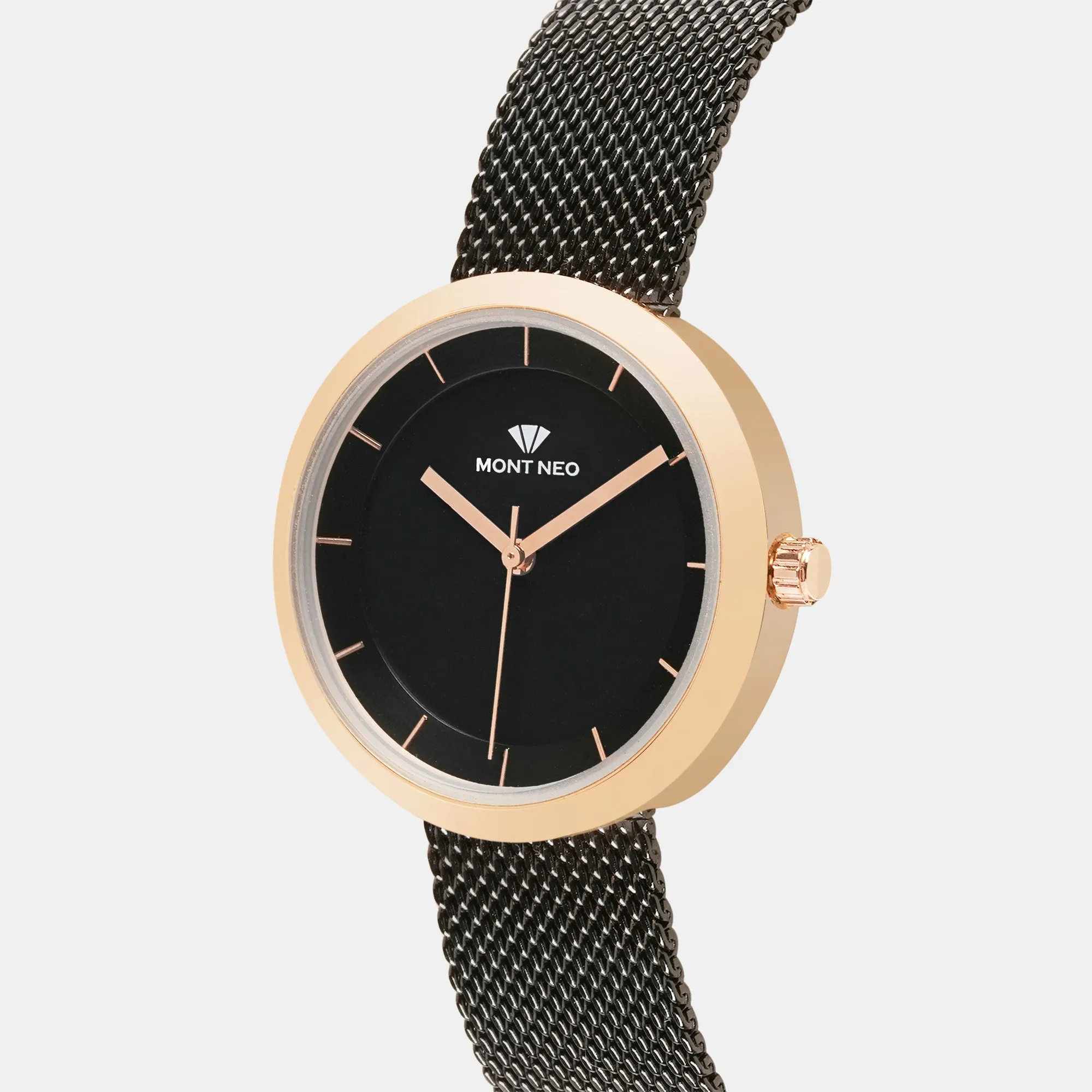 Women Black Analog Stainless Steel Watch 9002T-B3304