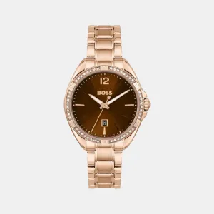 Women Brown Analog Stainless Steel Watch 1502621