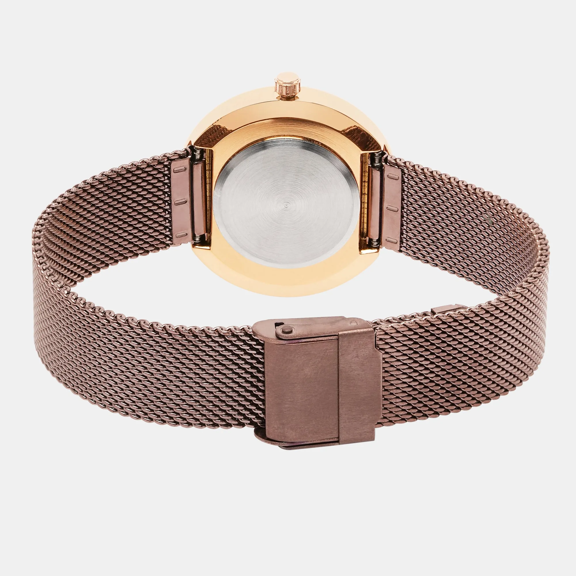 Women Brown Analog Stainless Steel Watch 9002T-B3306
