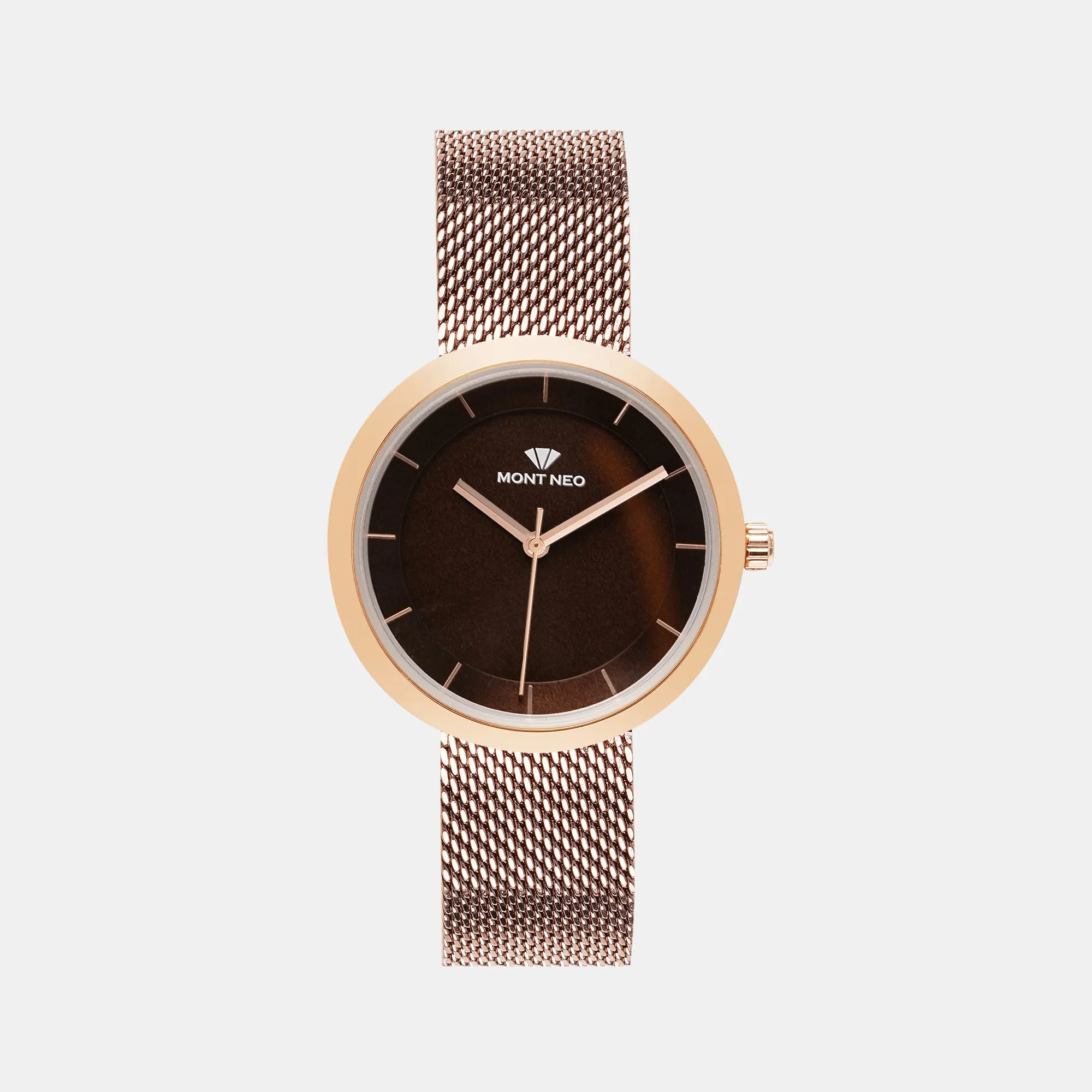 Women Brown Analog Stainless Steel Watch 9002T-B3306