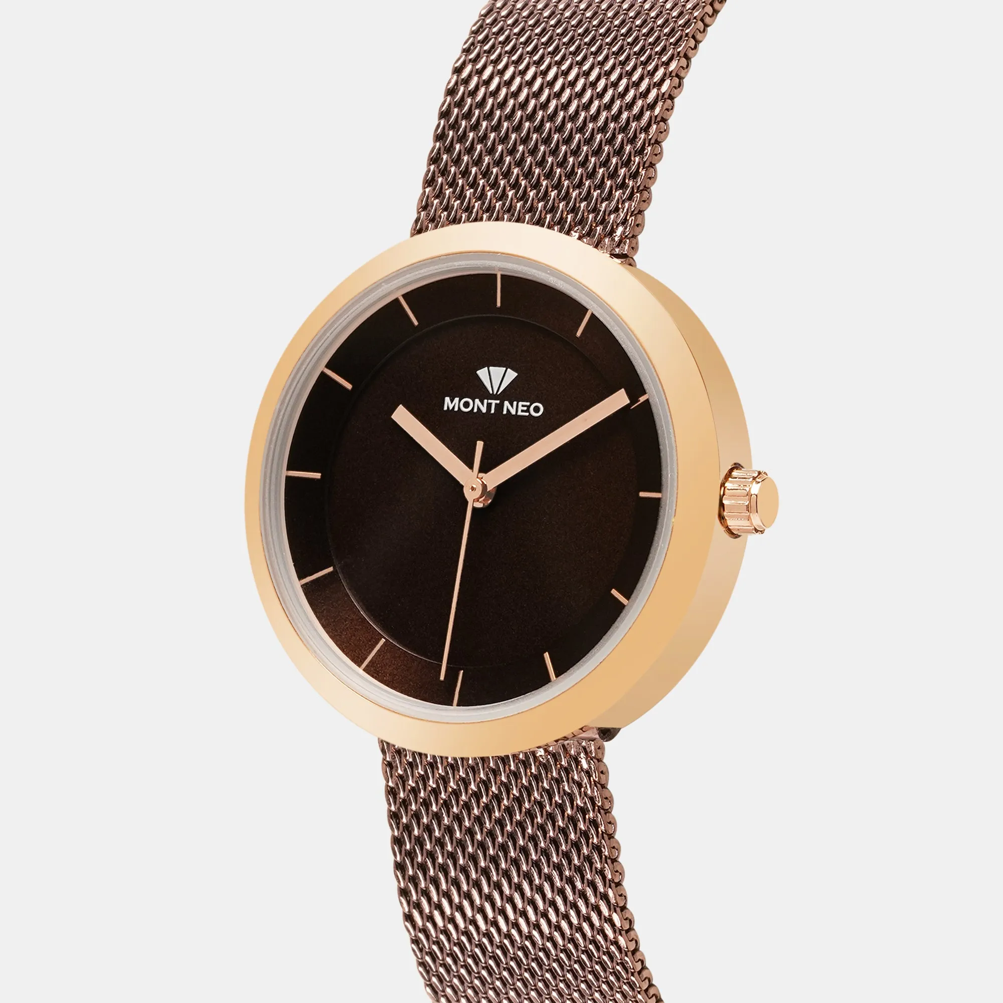 Women Brown Analog Stainless Steel Watch 9002T-B3306