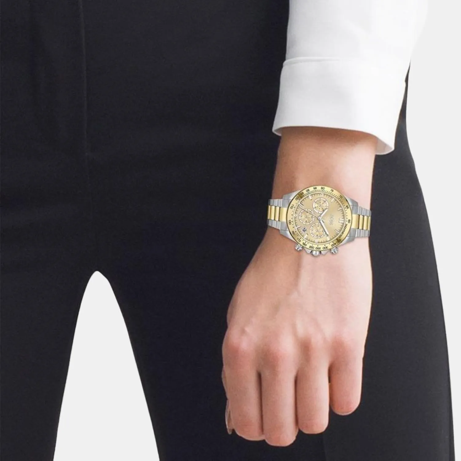 Women Gold Stainless Steel Chronograph Watch 1502618