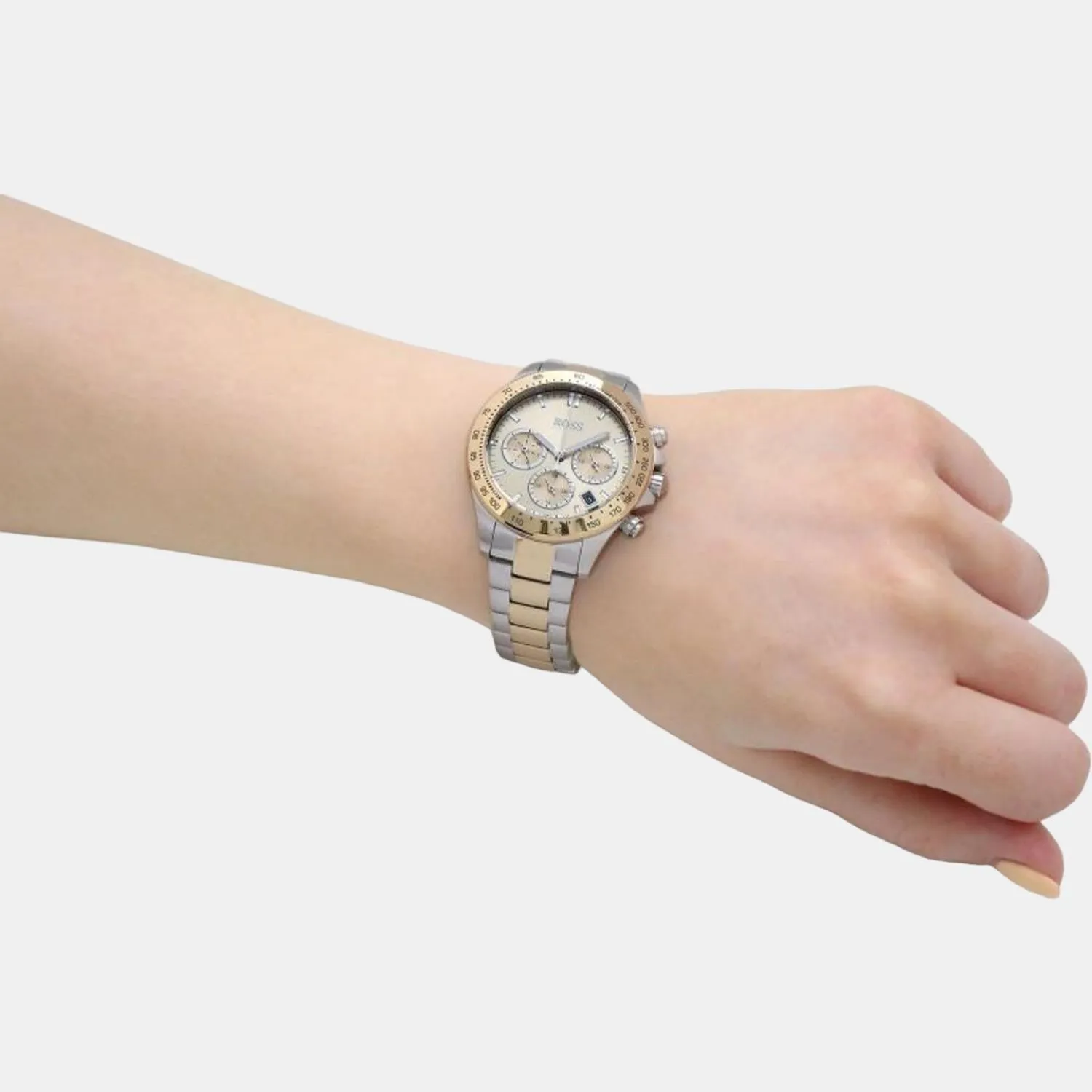 Women Gold Stainless Steel Chronograph Watch 1502618