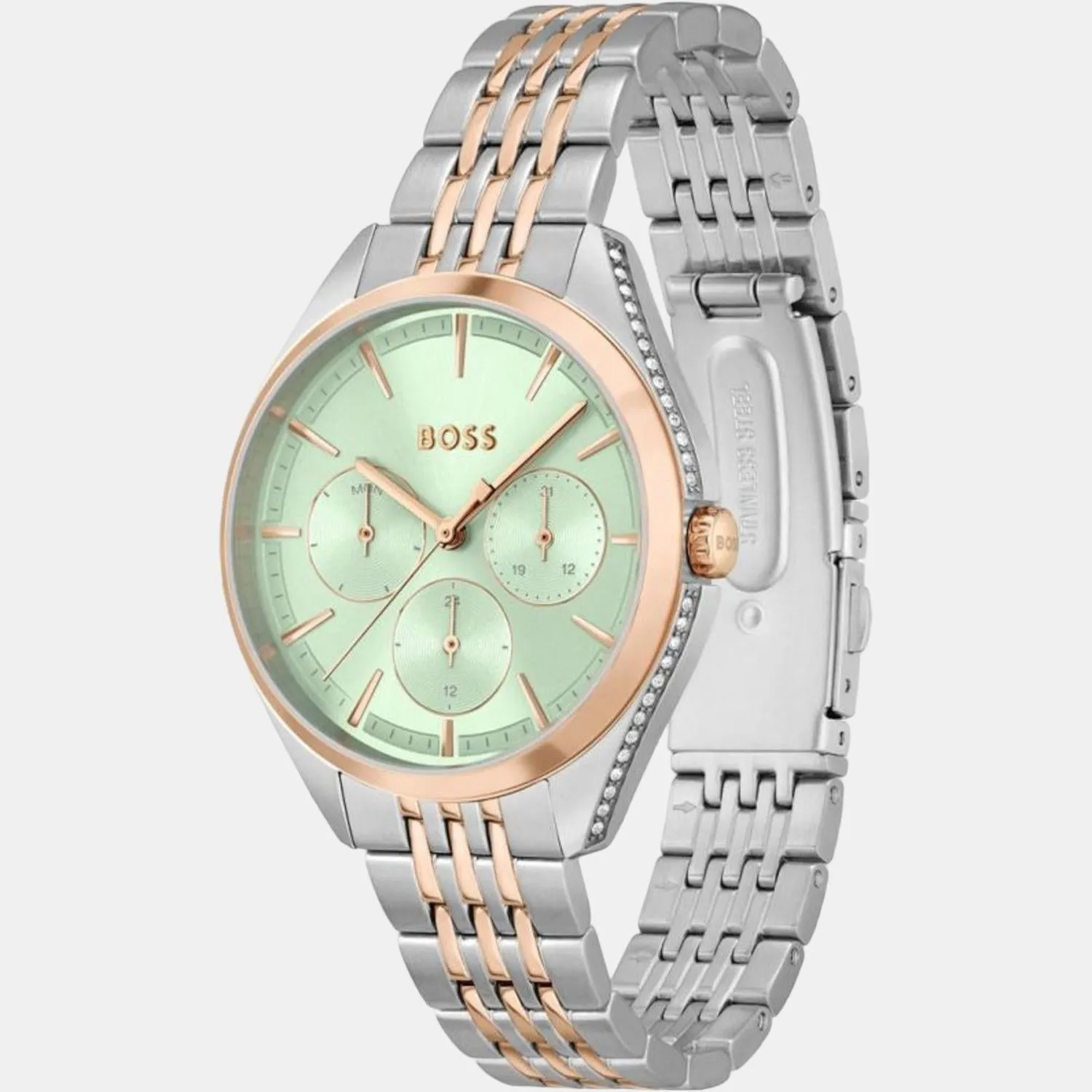 Women Green Multi-Function Stainless Steel Watch 1502641