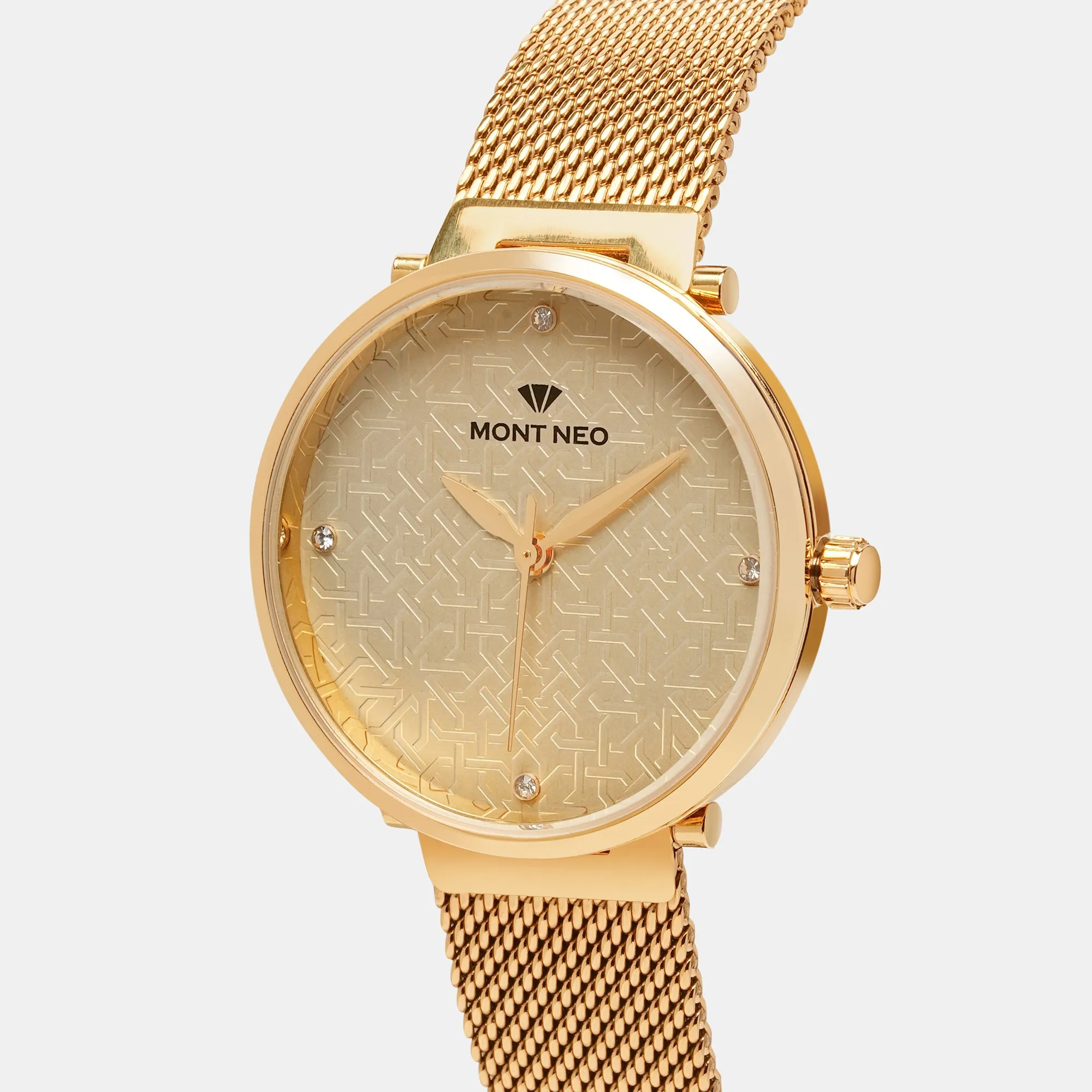 Women Ivory Analog Stainless Steel Watch 9006T-B2209