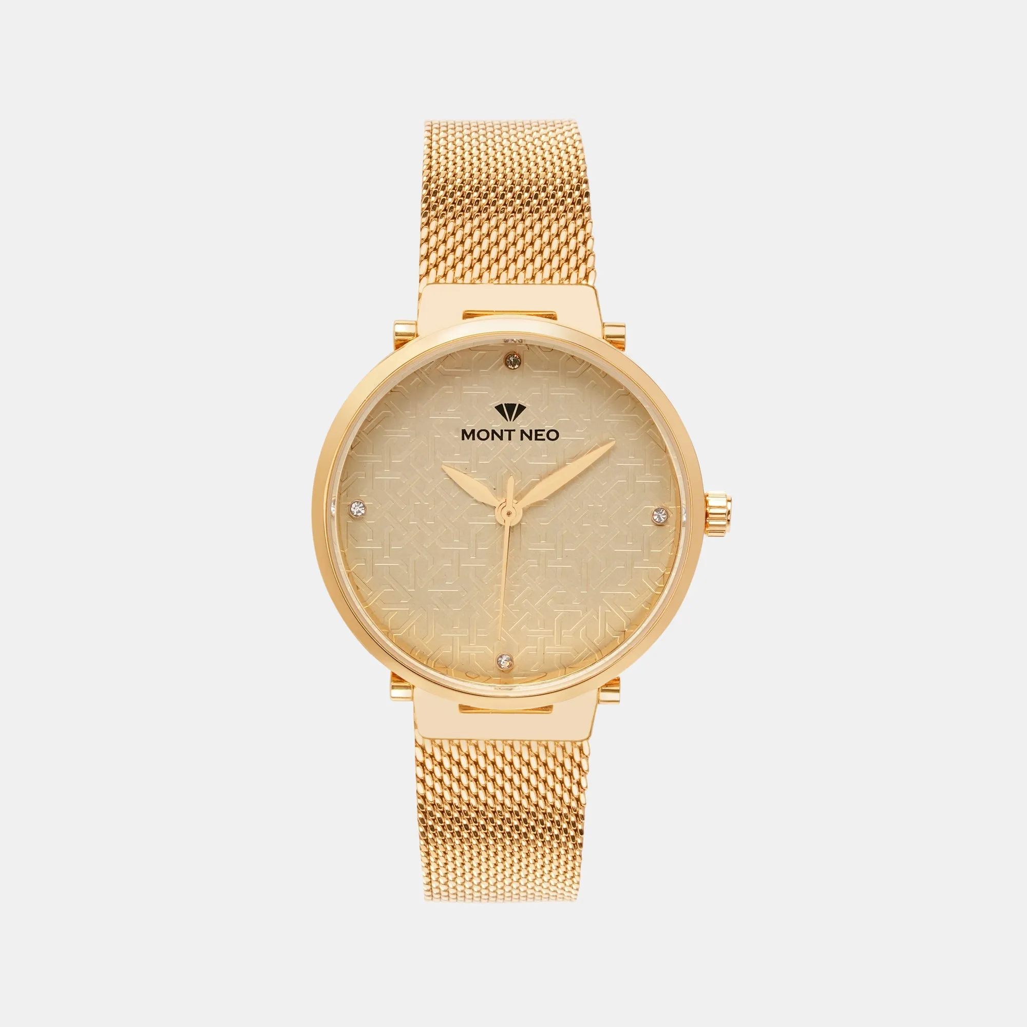 Women Ivory Analog Stainless Steel Watch 9006T-B2209