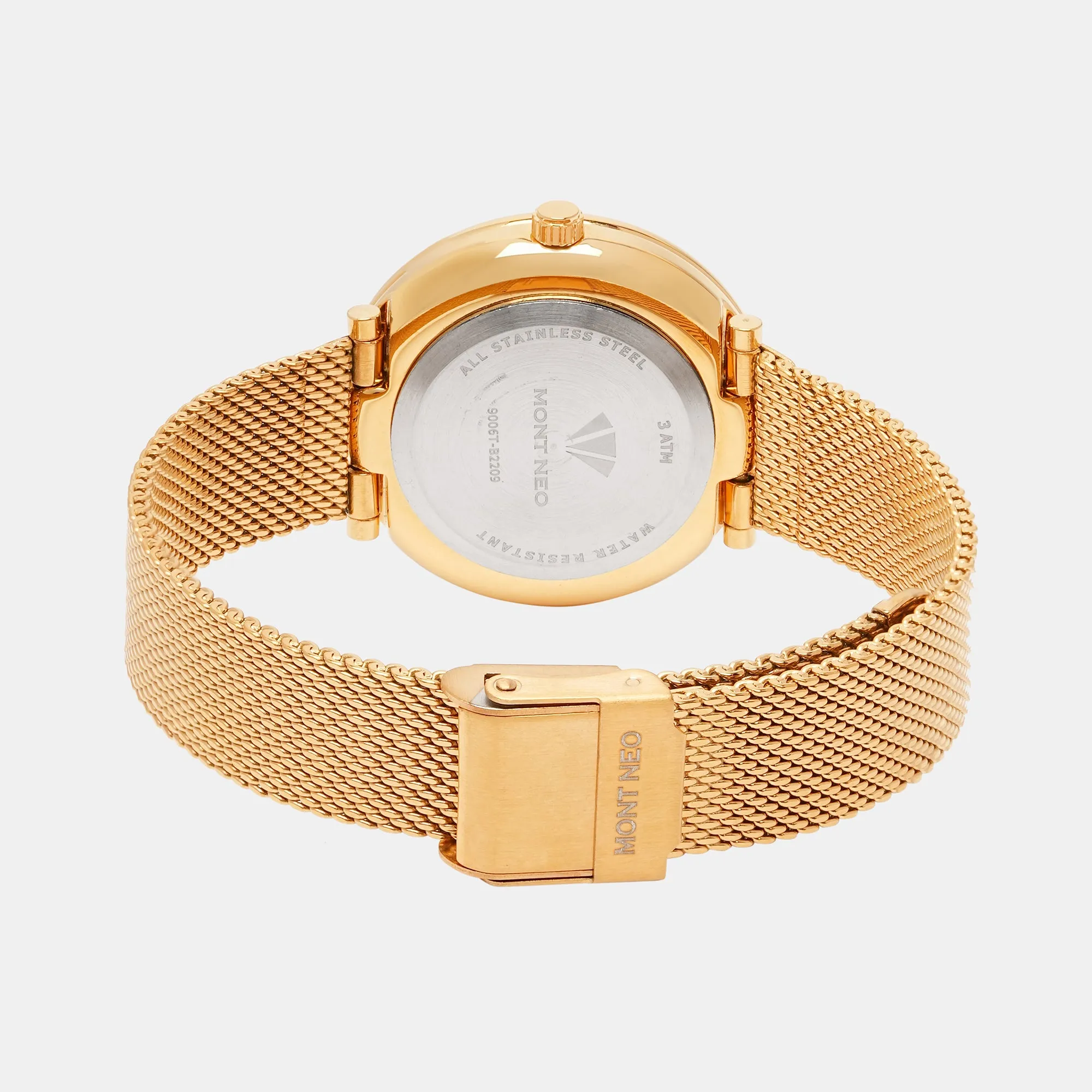 Women Ivory Analog Stainless Steel Watch 9006T-B2209
