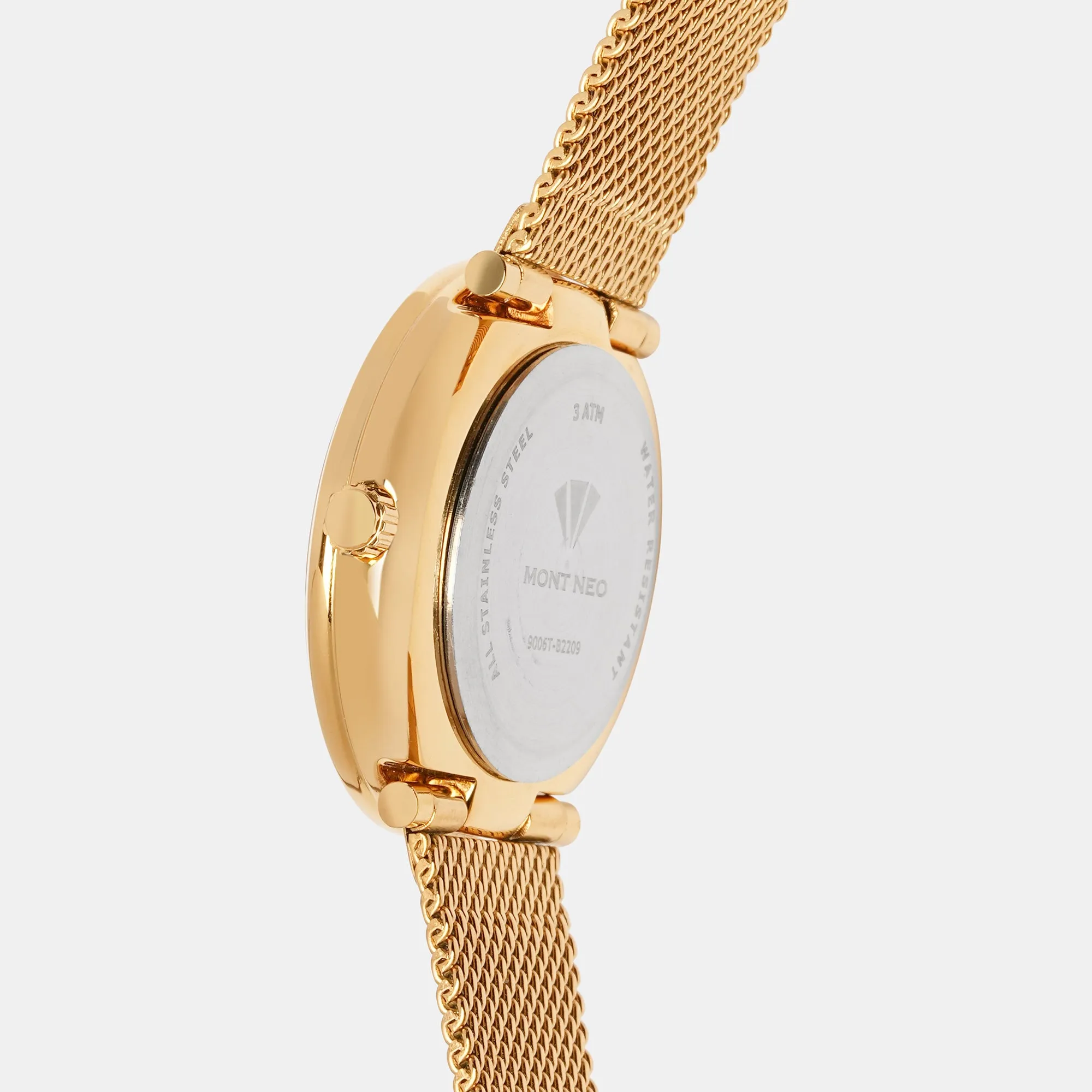 Women Ivory Analog Stainless Steel Watch 9006T-B2209