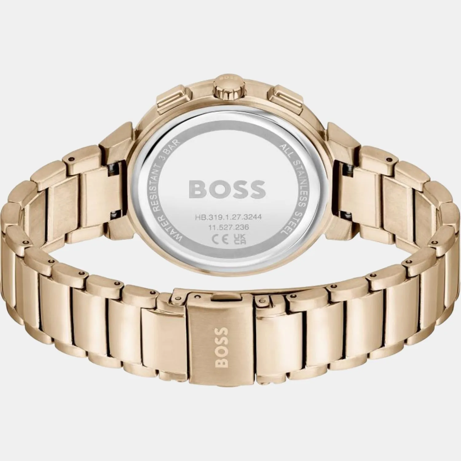 Women Pink Multi-Function Stainless Steel Watch 1502678