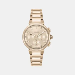 Women Pink Multi-Function Stainless Steel Watch 1502678