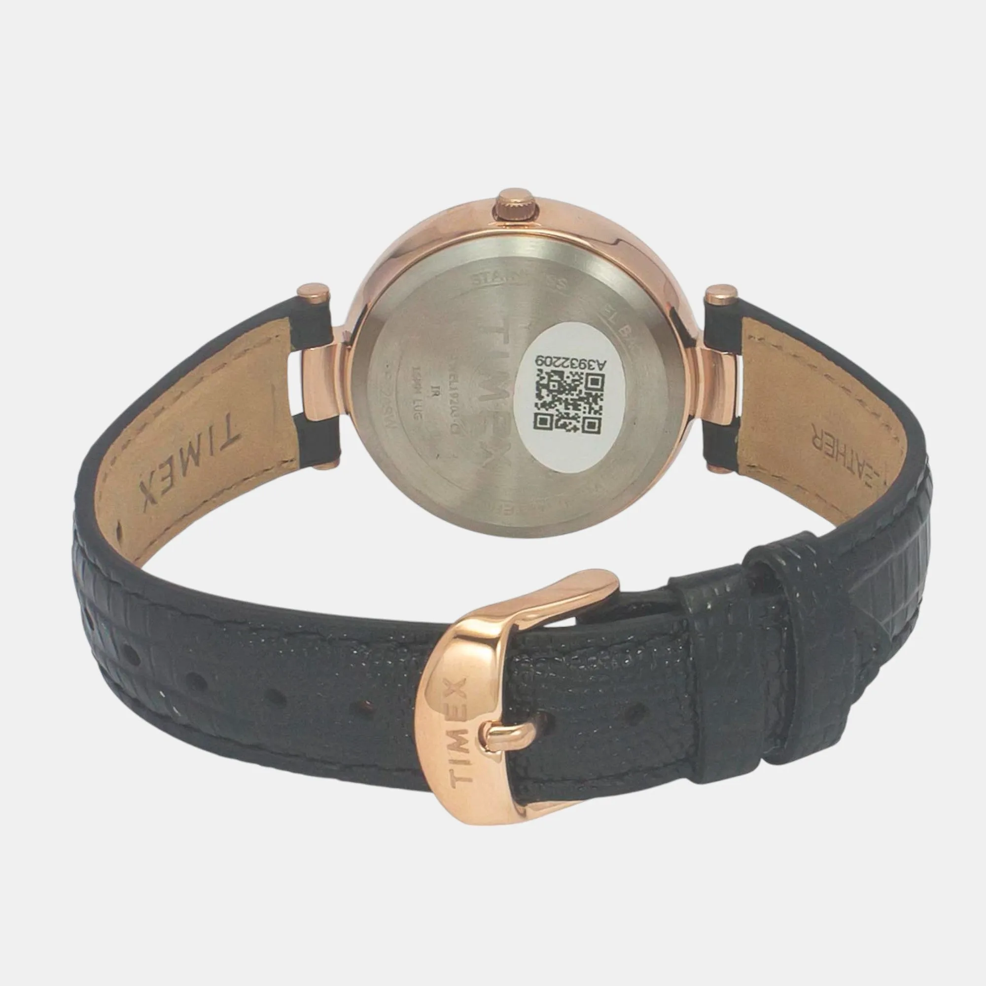Women Quartz Black Dial Analog Leather Watch TWEL19203