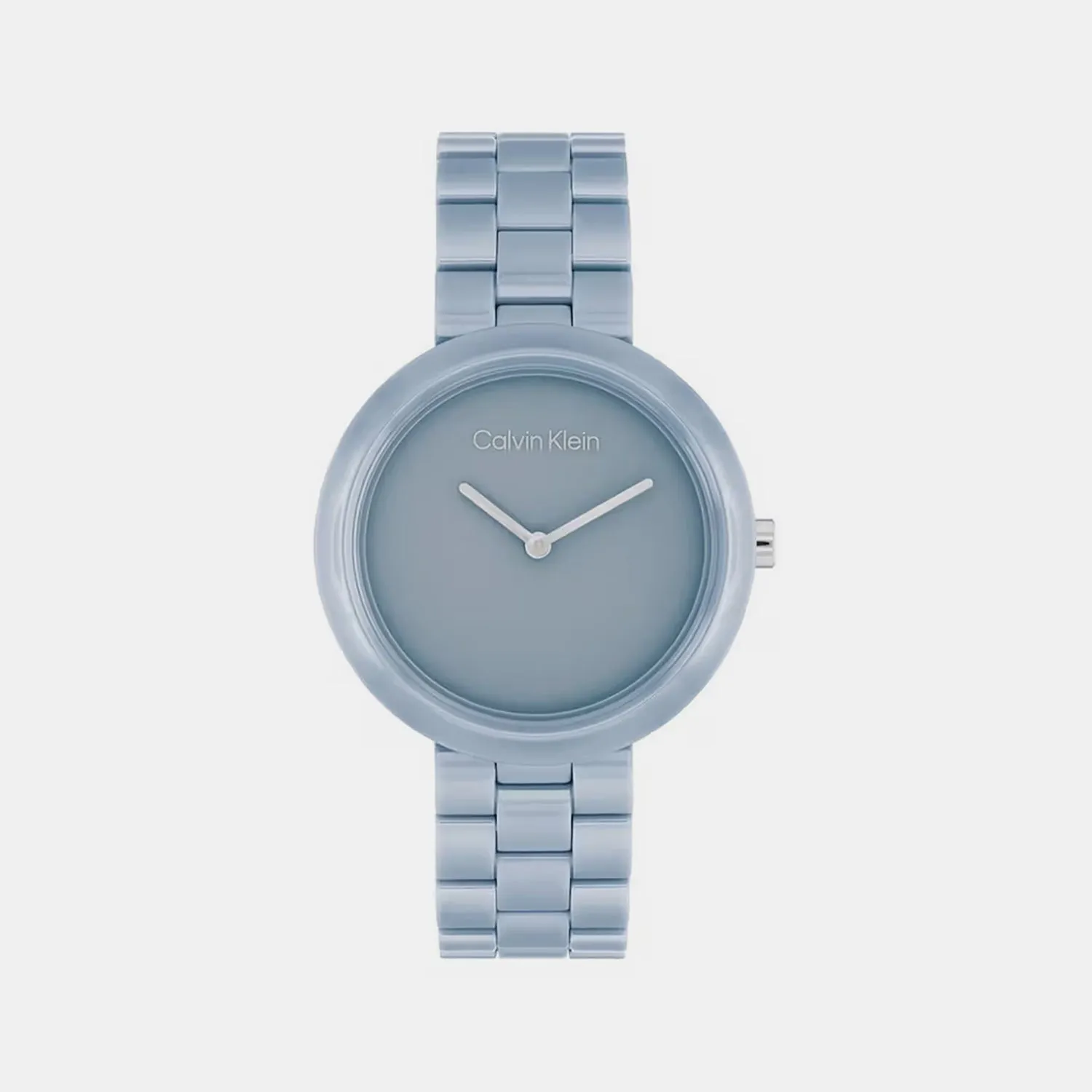 Women Quartz Blue Dial Analog Stainless Steel Watch 25100074