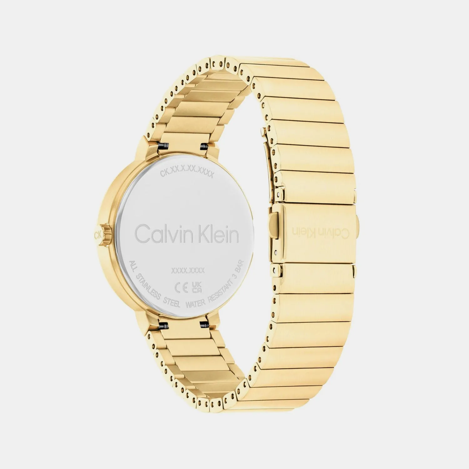 Women Quartz Gold Dial Multi-Function Stainless Steel Watch 25100030