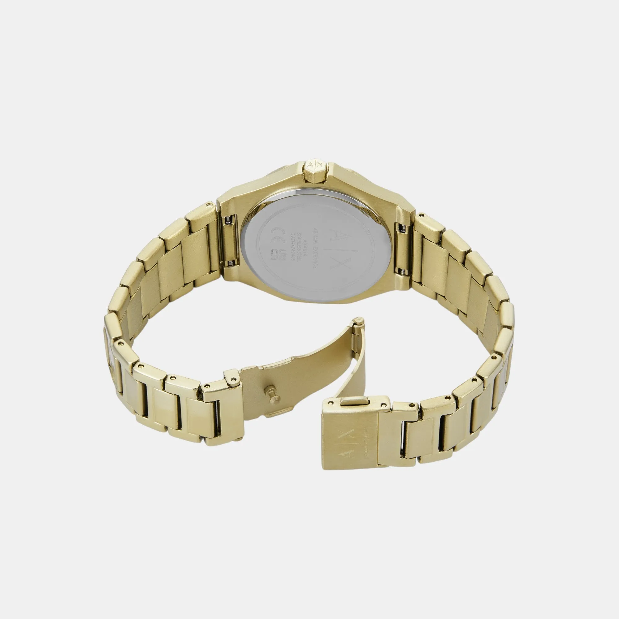 Women Quartz Gray Dial Analog Stainless Steel Watch AX4614