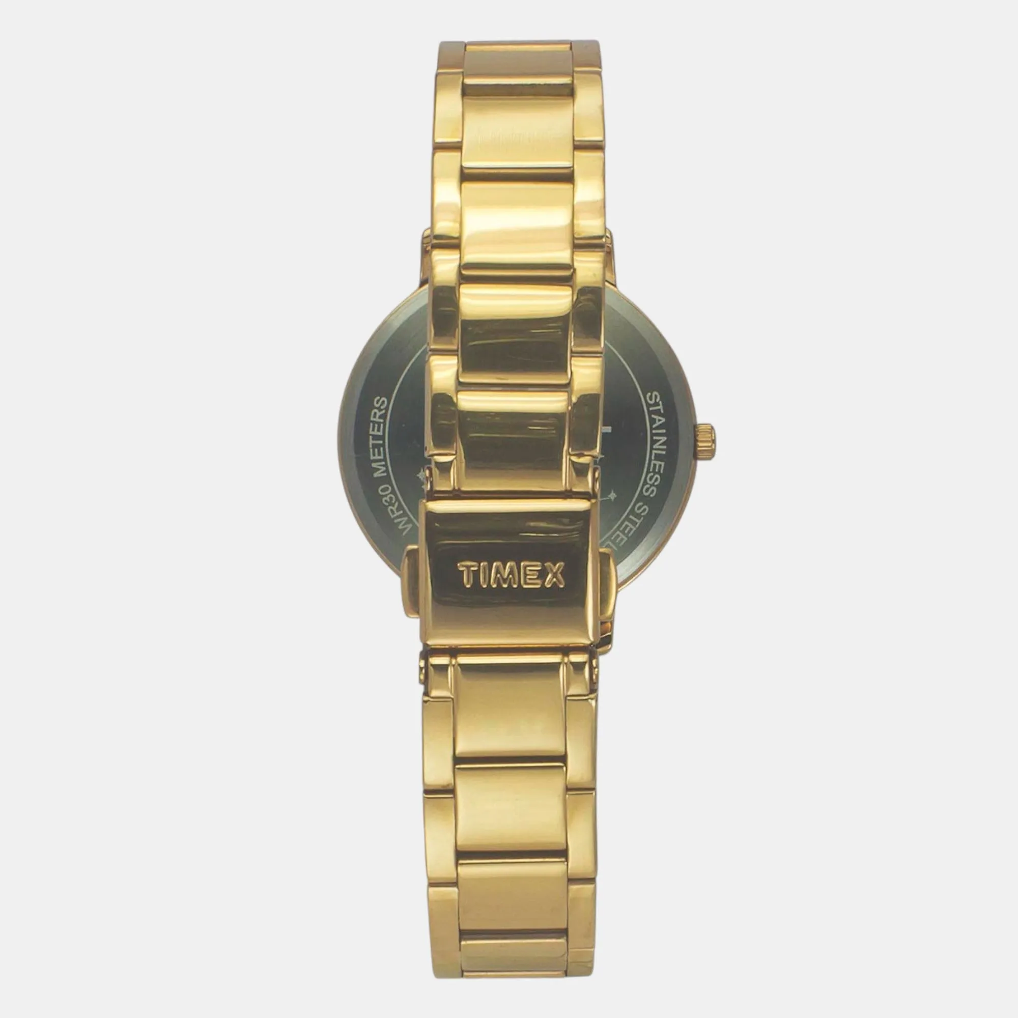 Women Quartz Green Dial Multi-Function Stainless Steel Watch TWEL18700
