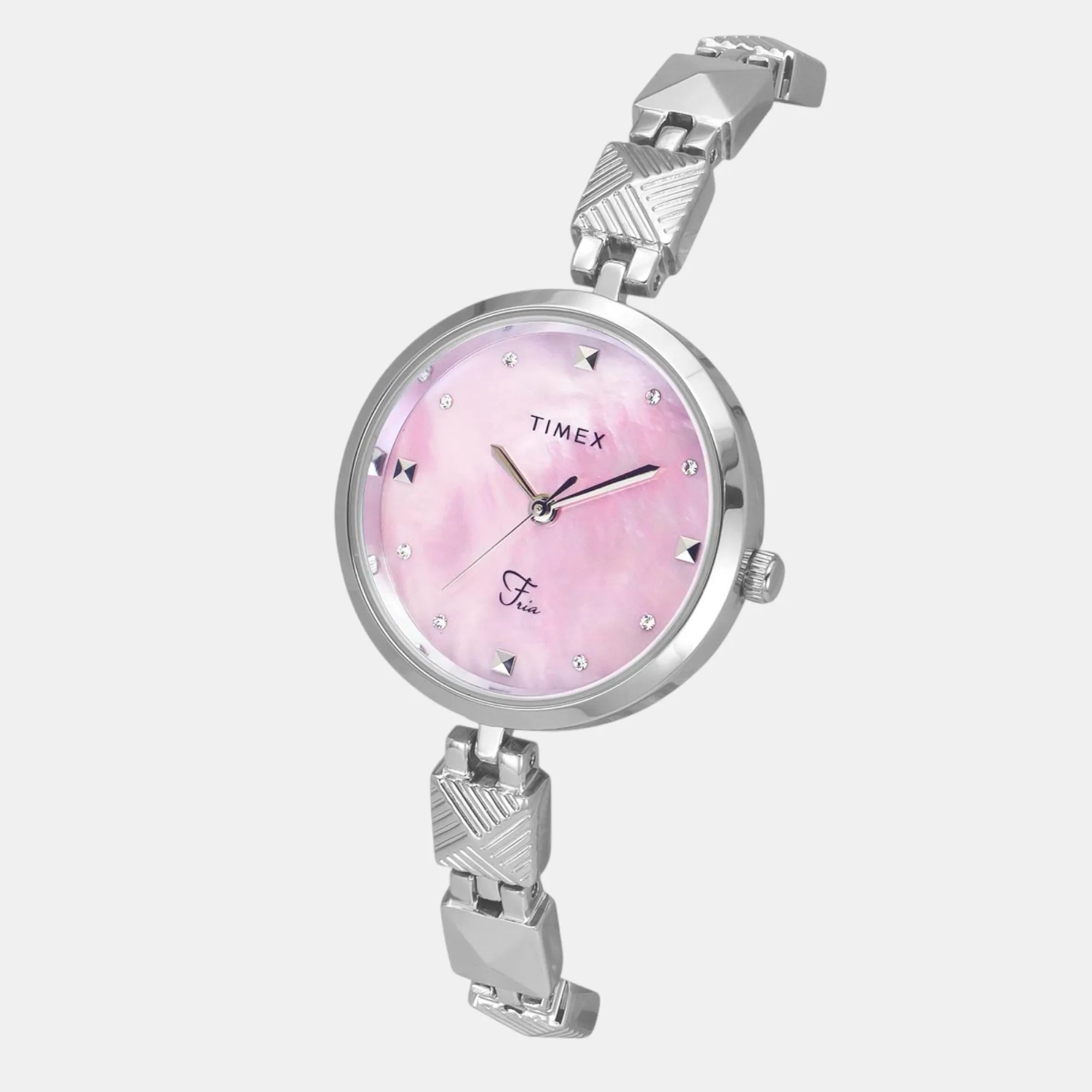 Women Quartz Mother of Pearl Dial Analog Brass Watch TWEL18307
