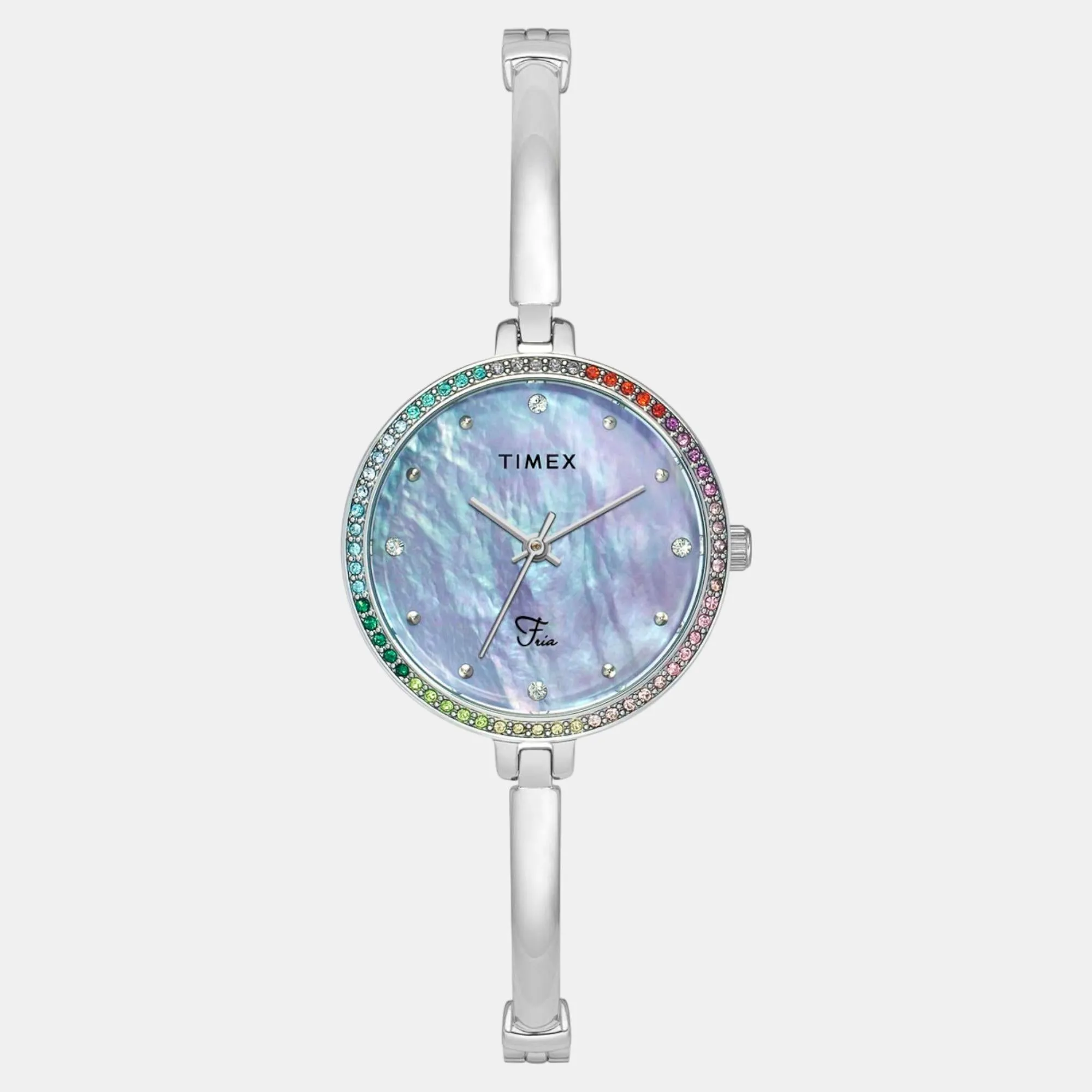 Women Quartz Mother of Pearl Dial Analog Brass Watch TWEL18404