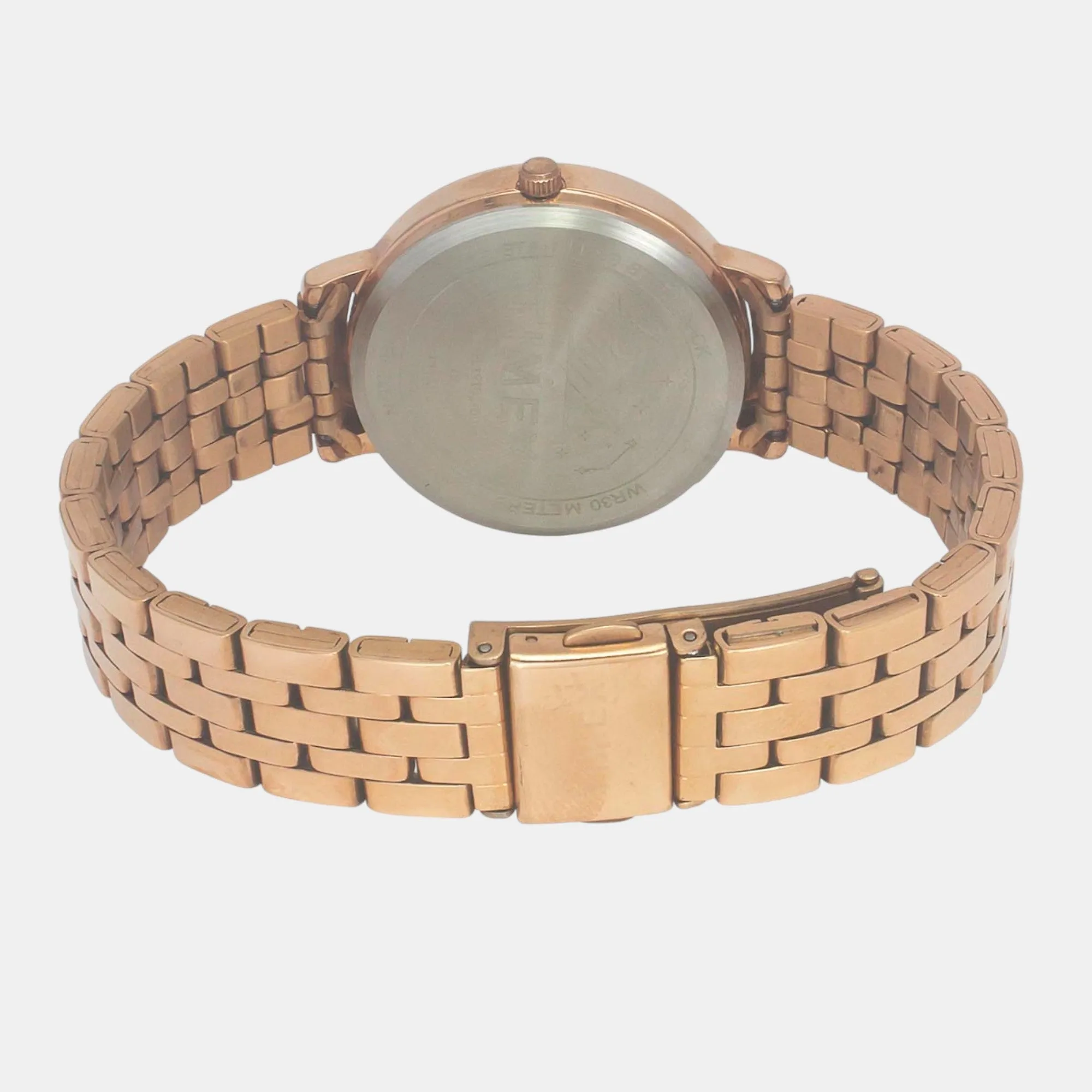 Women Quartz Silver Dial Analog Stainless Steel Watch TWEL19102