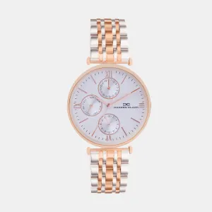 Women Quartz Silver Dial Multi-Function Metal Watch 2003E-M0303
