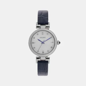 Women Quartz White Dial Analog Leather Watch SRZ545P1