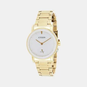 Women Quartz White Dial Analog Stainless Steel Watch EQ9062-58A